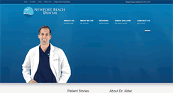 Desktop Screenshot of mynewportbeachdental.com